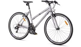 Hybrid sykkel dame 21-gir fast gaffel