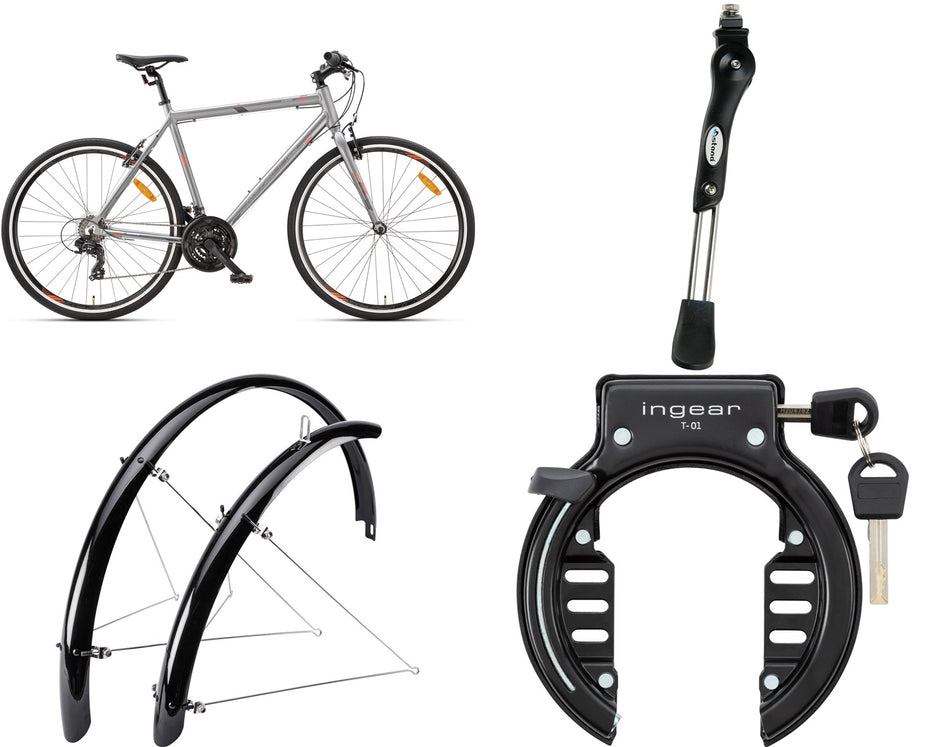 Hybrid herre 28" 21-gear 56cm PAKKEPRIS