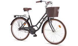 Rosa 26" Juniorsykkel – 3 gir – Svart