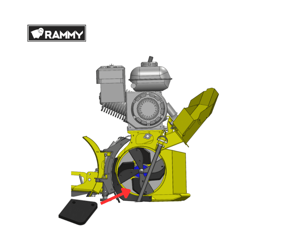 Rammy Rubber plate (Snow Thrower ST30 ATV)