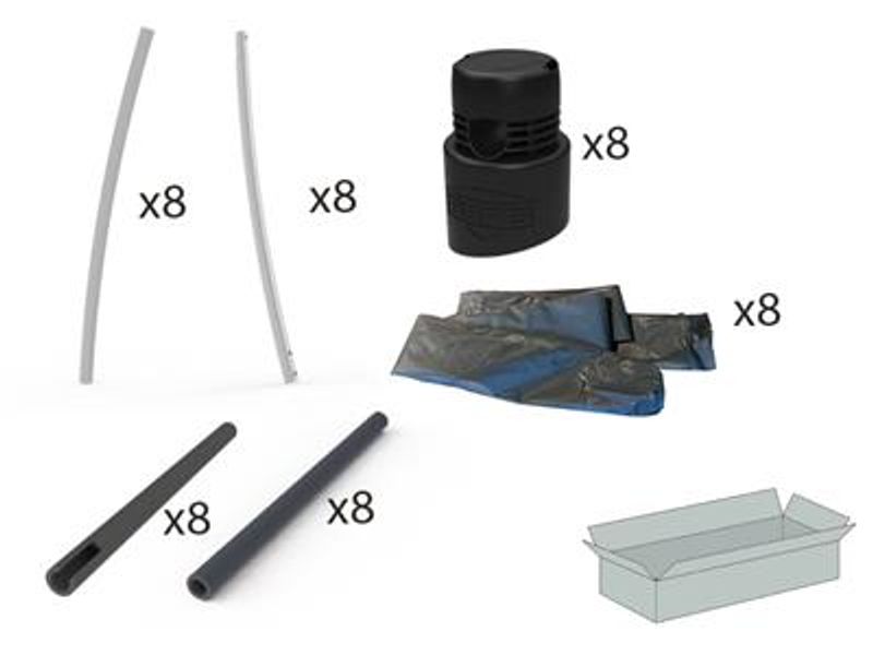 P1 Sikkerhetsnett T-serien (rør) (komp. med alle T-Seksjoner)