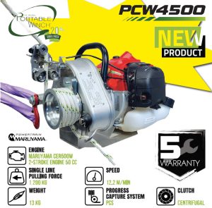 Bærbar 2-takts vinsj – PCW4500