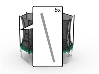 Sikkerhetsnett Comfort - Foam Set (8X UPPER; 8X LOWER)(WHITE)
