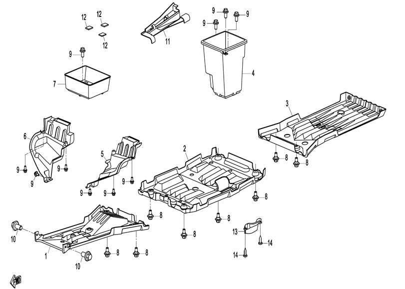 F04-4 Deksel Underside
