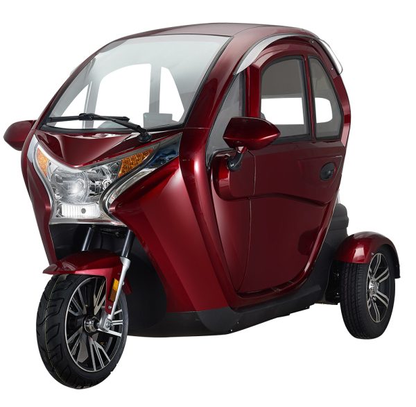 Mopedbil Rød Elektrisk mopedbil City 45km – RX Sport