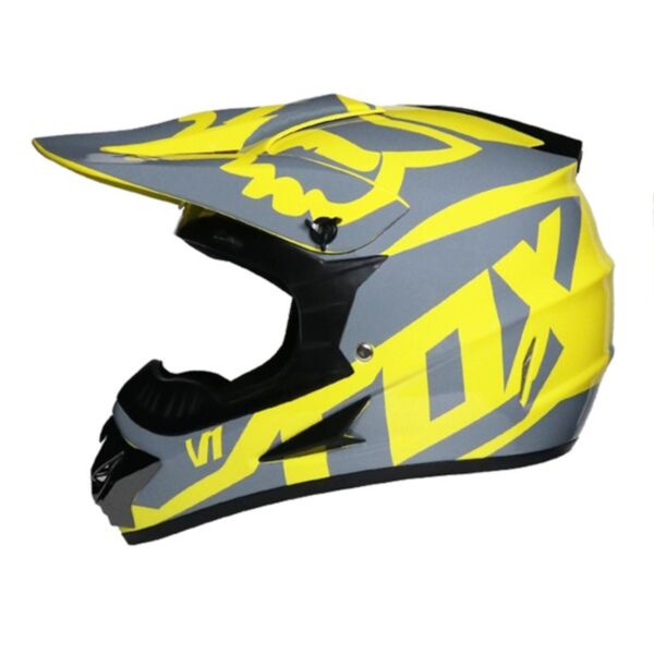 Fox crosshjelm Yellow/Gray str S 5-12 år