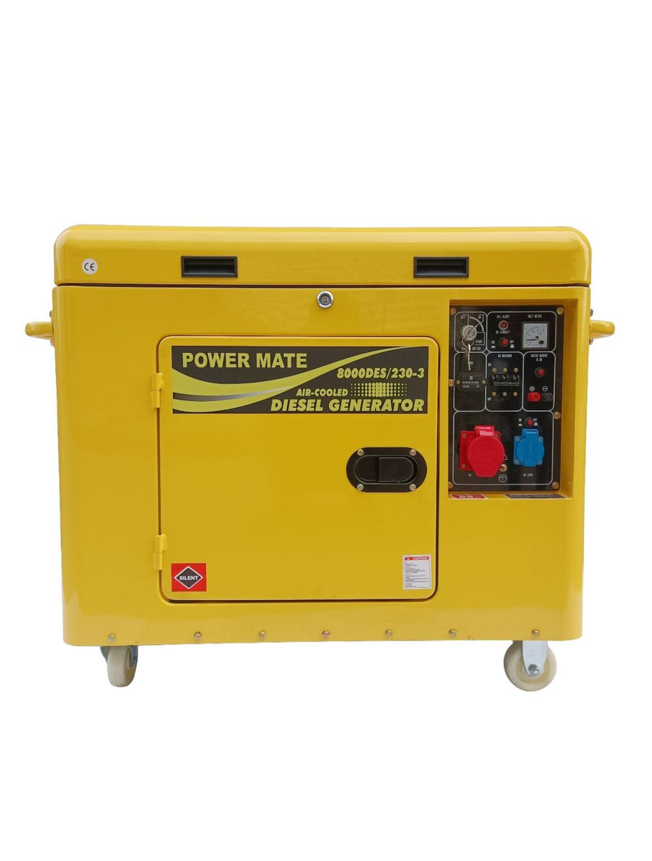 Dieselaggregat 3 fase 230V med ATS PM 8000