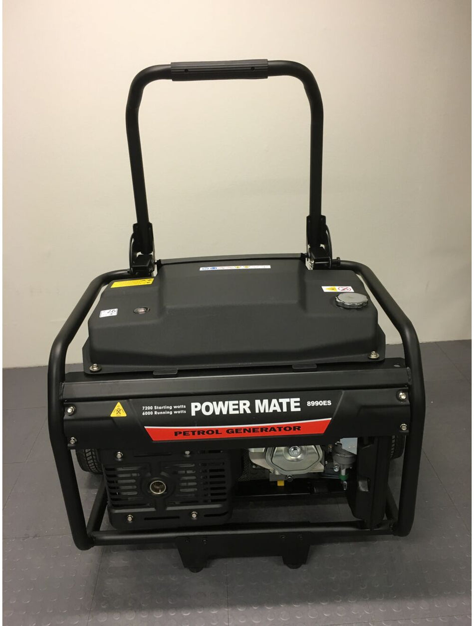 Bensinaggregat 400V 3 fase og 1 fase 230V PM 8990ES Black Line