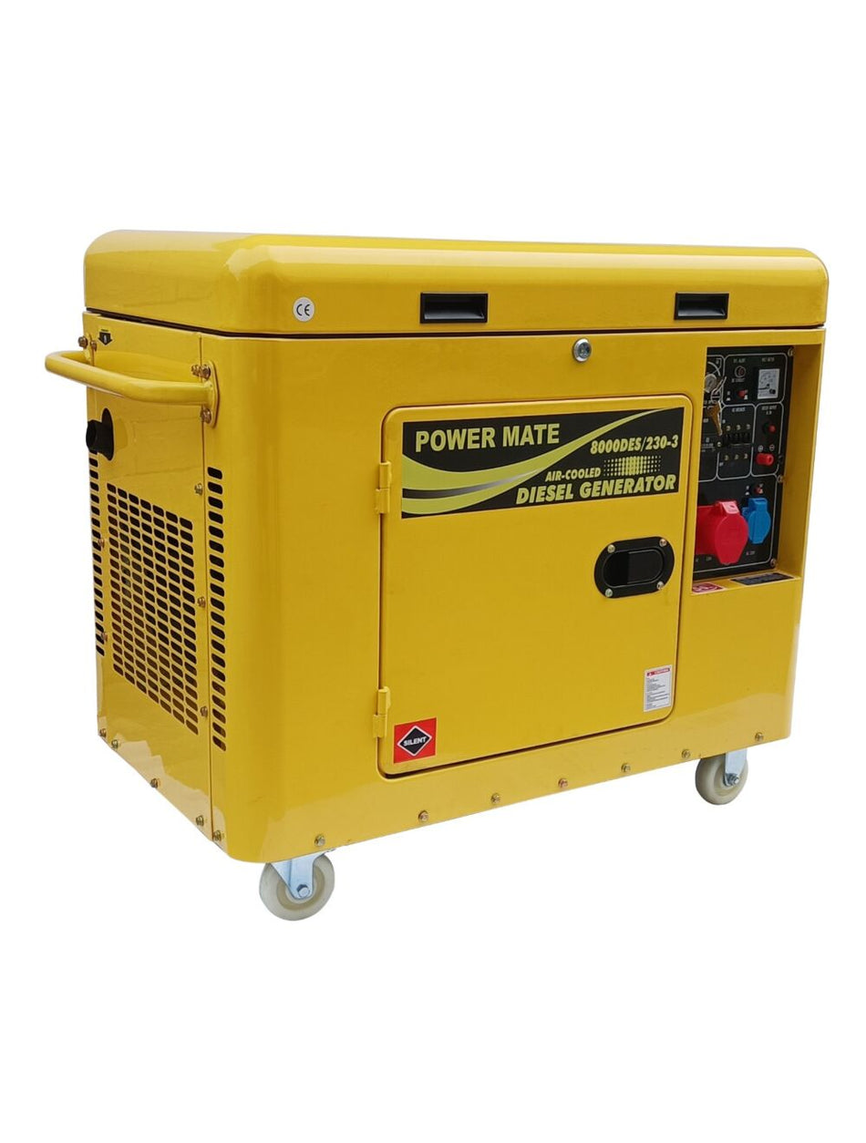 Dieselaggregat 3 fase 230V med ATS PM 8000