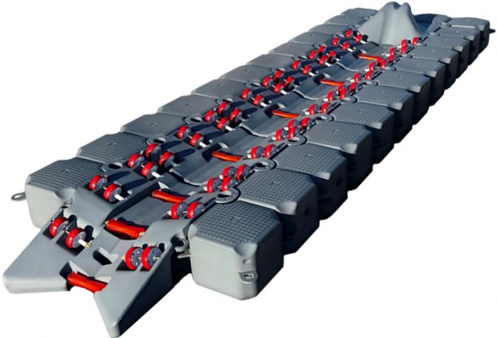 BoatPort Båtbrygge 6, 660cm x 200cm, flytekapasitet 3615kg