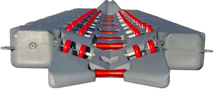 BoatPort Båtbrygge 7, 760cm x 200cm, flytekapasitet 4179kg