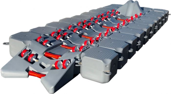 BoatPort Båtbrygge 5, 560cm x 200cm, flytekapasitet 3051kg