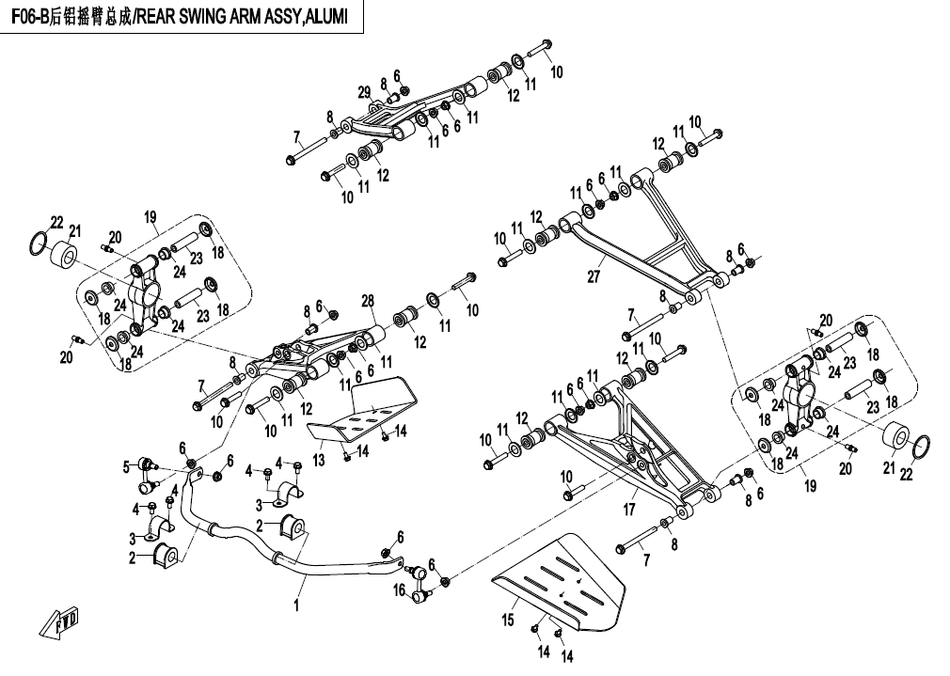 F06-B Støtdemper Bak