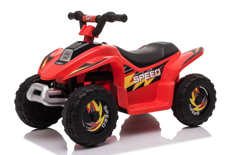 Tøff elektrisk barne ATV 6v rød