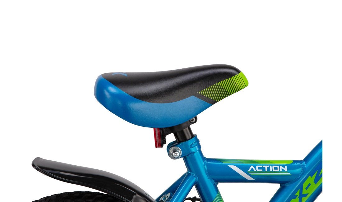 Barnesykkel 12" Action blå/grønn - RX Sport