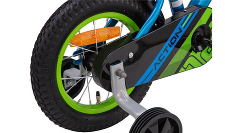Barnesykkel 12" Action blå/grønn - RX Sport