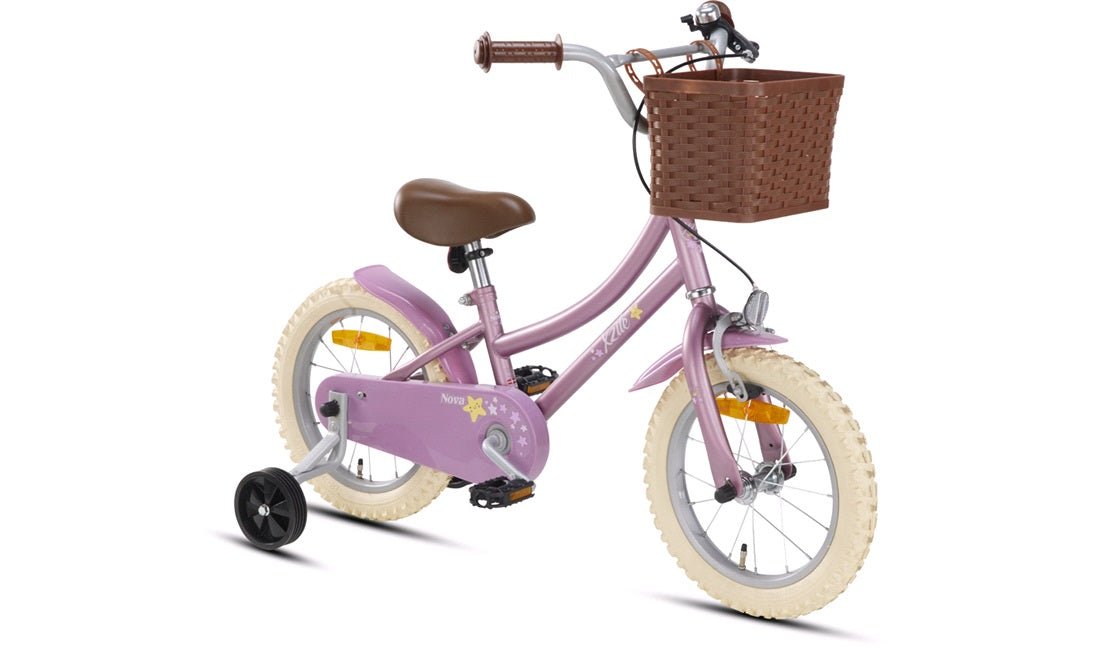 Barnesykkel 14" alu. Nova rosa m/kurv - RX Sport