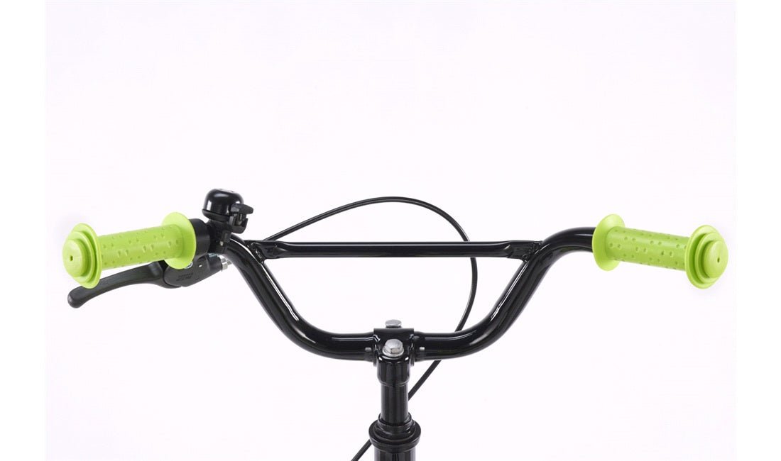 Barnesykkel 14" BMX - design svart/grønn - RX Sport