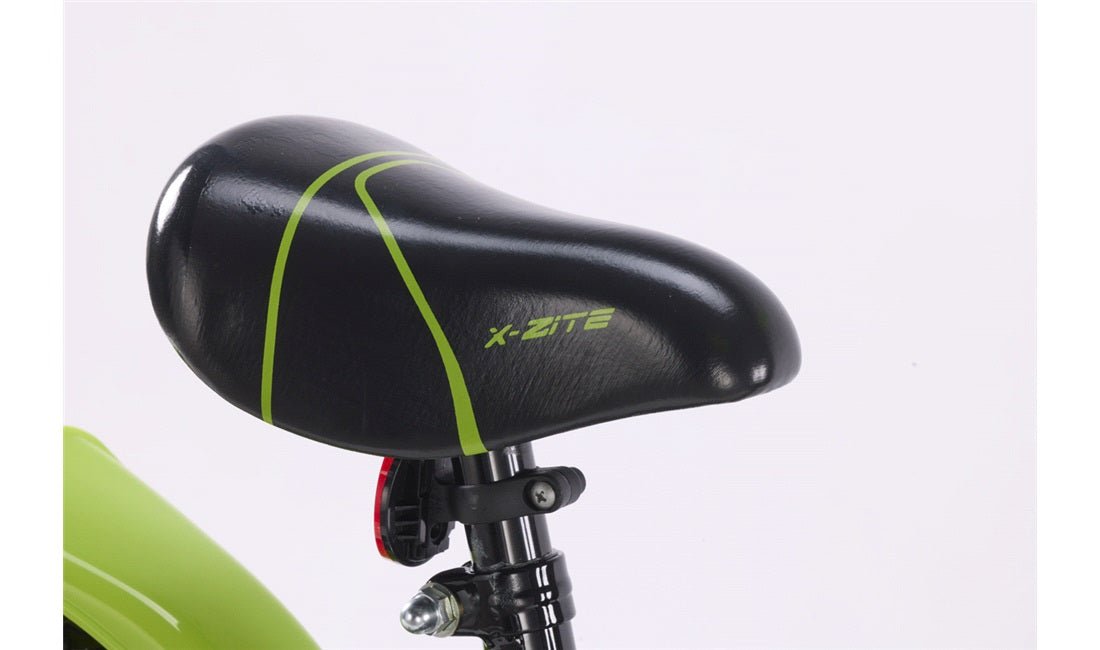Barnesykkel 14" BMX - design svart/grønn - RX Sport