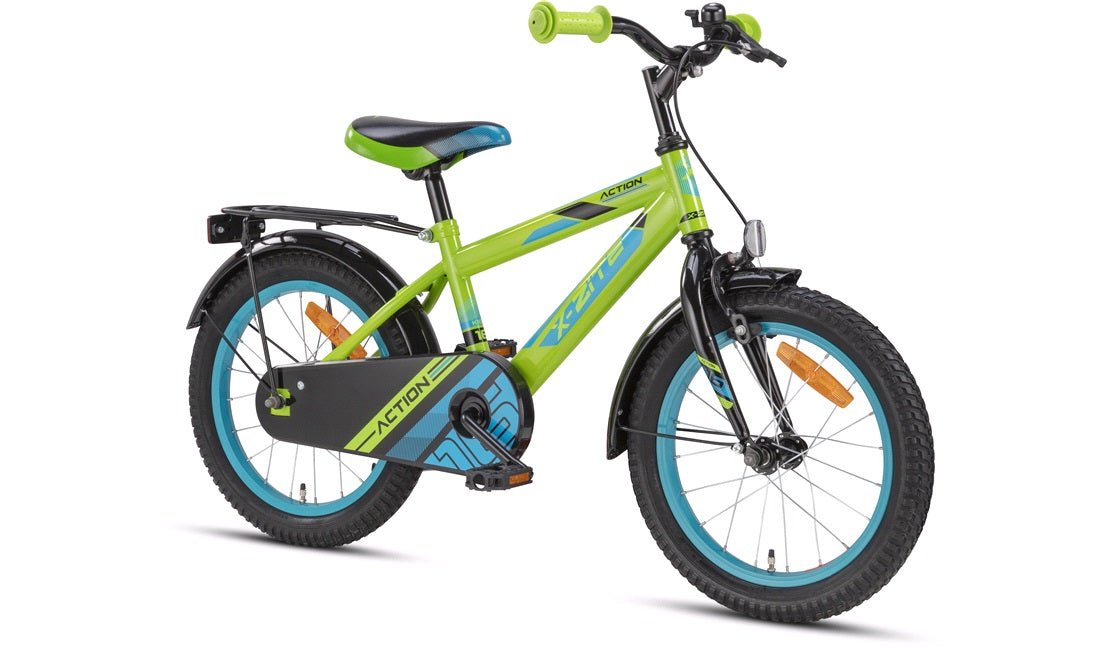Barnesykkel 16" Action grønn/blå - RX Sport