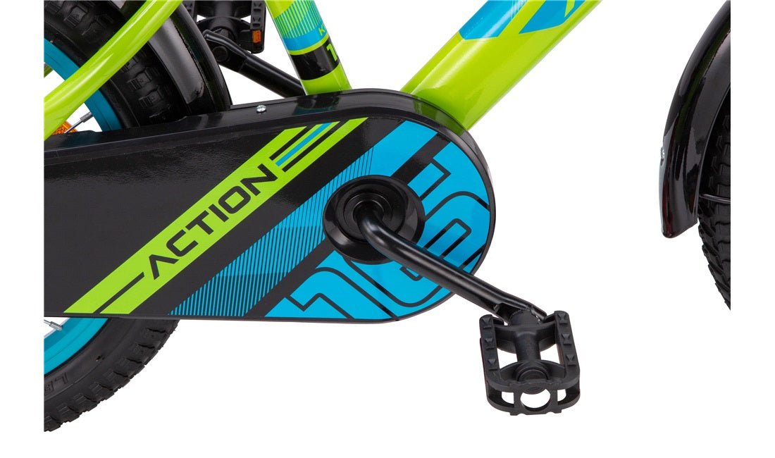 Barnesykkel 16" Action grønn/blå - RX Sport