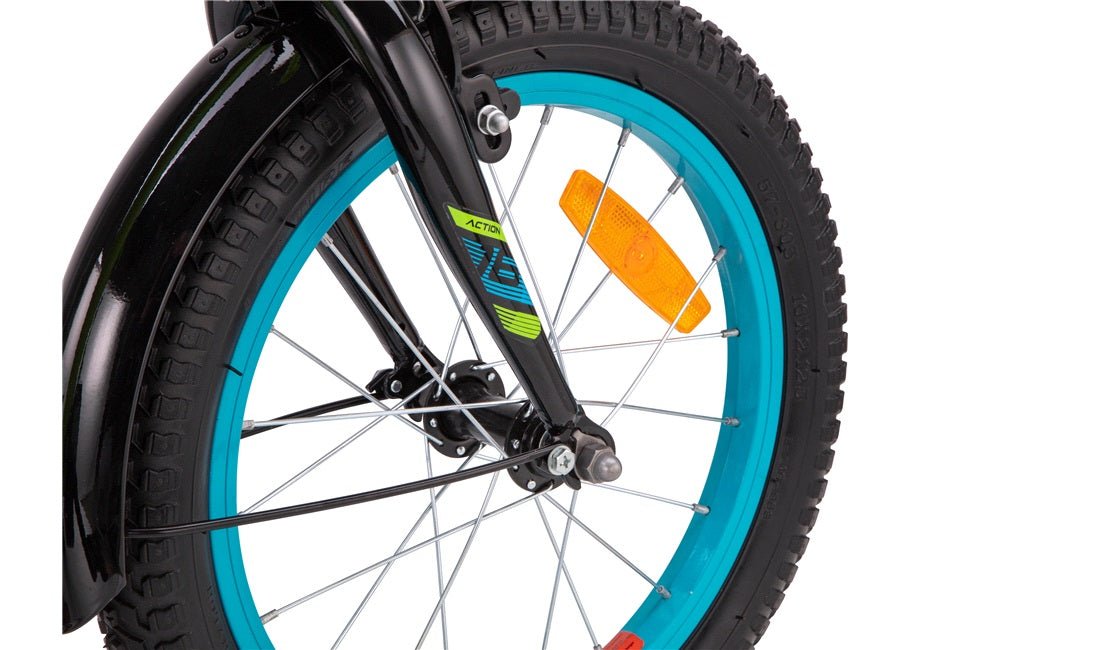 Barnesykkel 16" Action grønn/blå - RX Sport