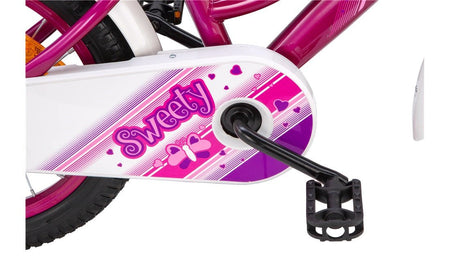 Barnesykkel 16" Sweety rosa/hvit - RX Sport