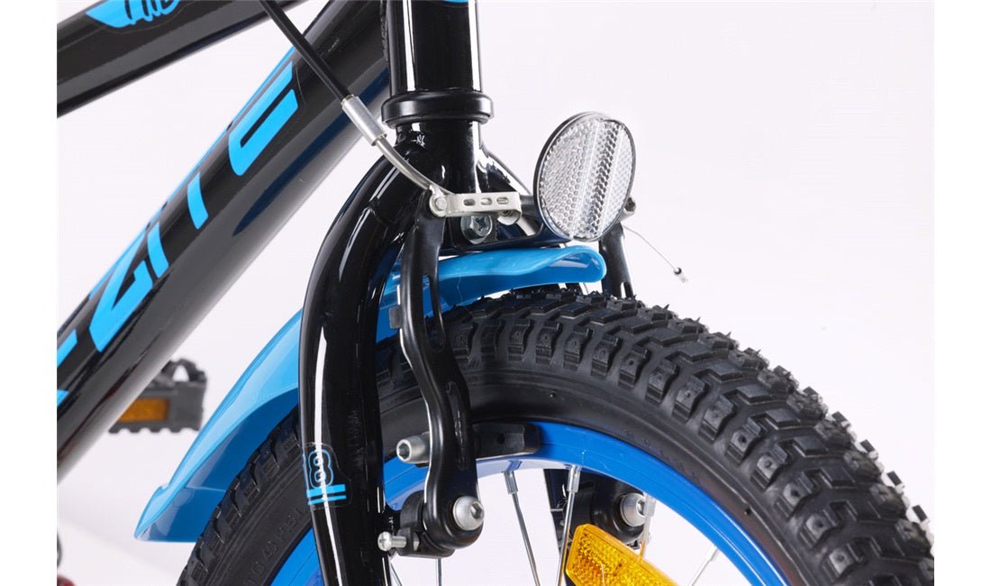 Barnesykkel 18" MTB style sort/blå - RX Sport