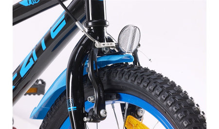 Barnesykkel 18" MTB style sort/blå - RX Sport