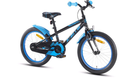 Barnesykkel 18" MTB style sort/blå - RX Sport