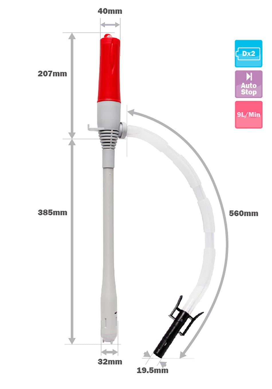 Batteridrevet Bensinpumpe