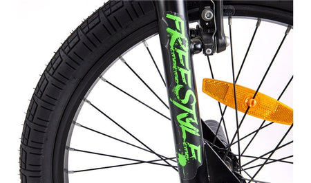 BMX 20" Freestyle sort/grøn - RX Sport