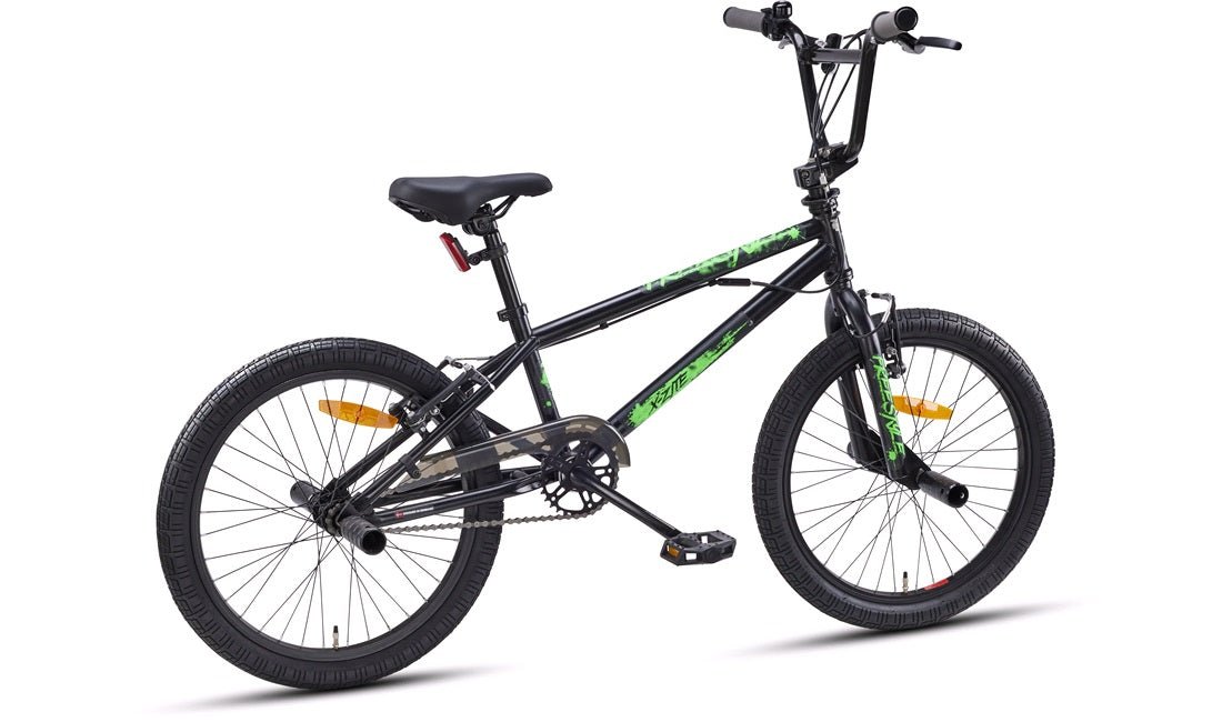 BMX 20" Freestyle sort/grøn - RX Sport