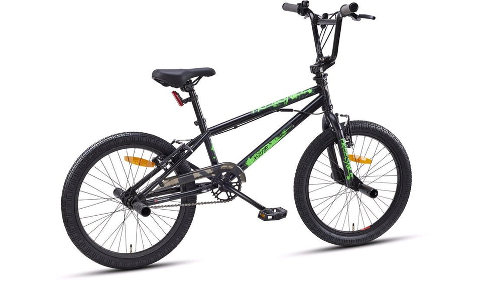 BMX 20" Freestyle sort/grøn - RX Sport