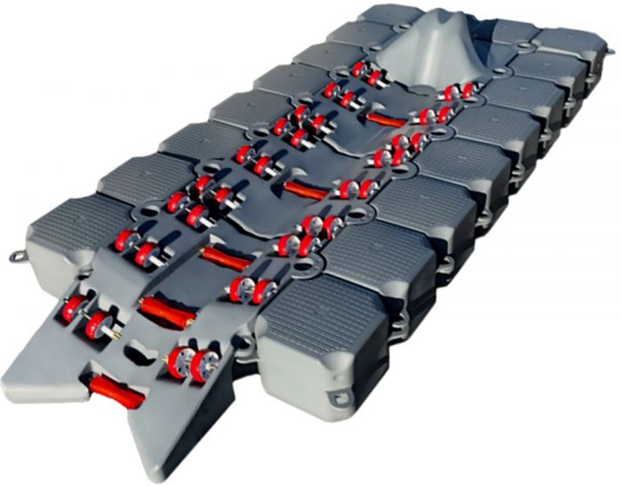 BoatPort Båtbrygga 4, 460cm x 200cm, flytekapasitet 2500kg