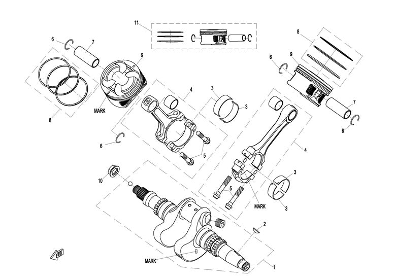 E16 Veivaksel & Stempel