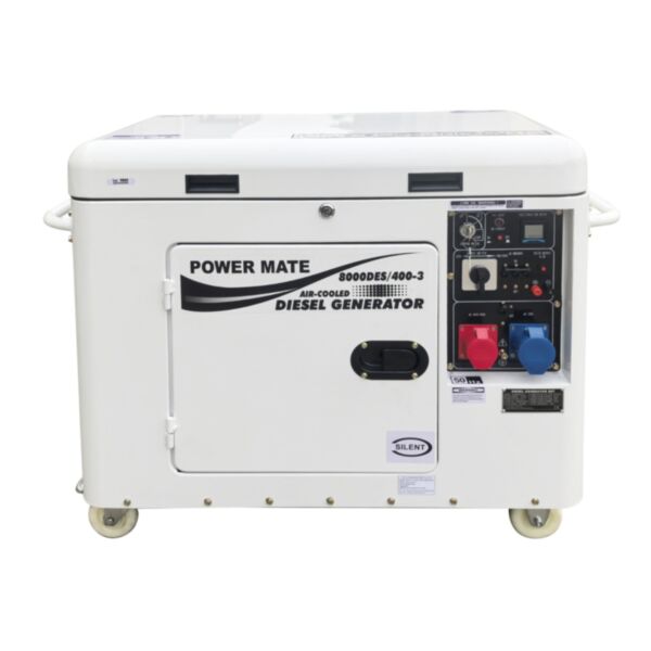 Strømaggregater Power Mate 8000 dieseaggregat 3 fase 400V