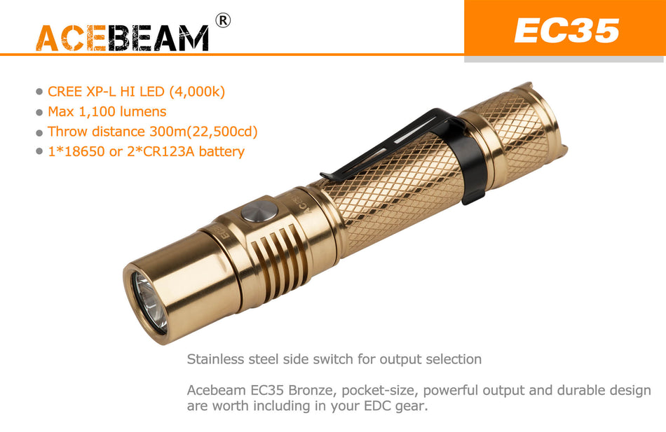 Lommelykt EC35 - 1100 Lumen