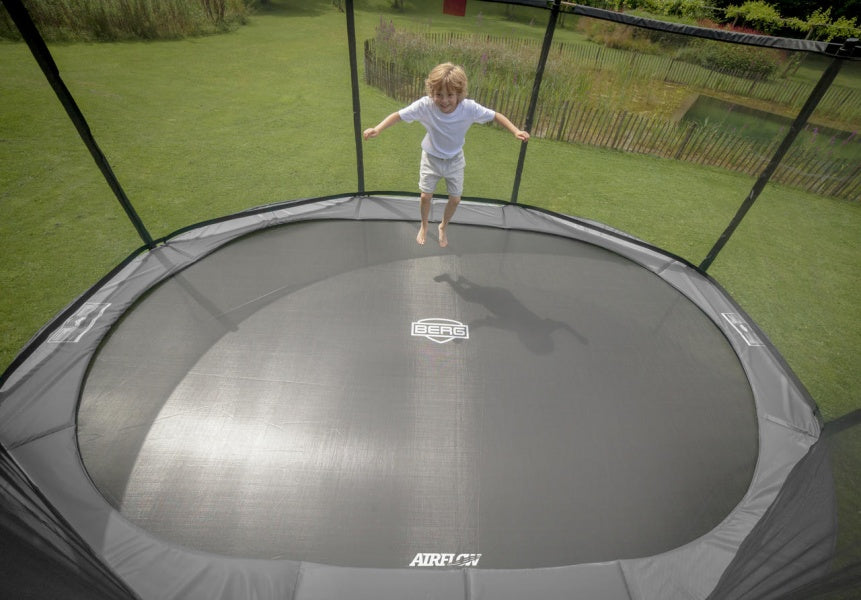 BERG Grand Elite 520 Grå + Deluxe Sikkerhetsnett