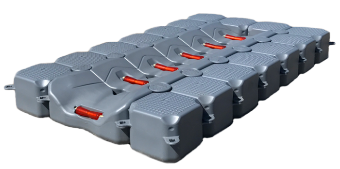 FlexiPort Båtbrygge 3, 350cm x 200cm, flytekapasitet 2042kg