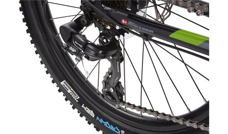 Fatbike MTB alu 24" 7 - speed Svart/Grøn - RX Sport