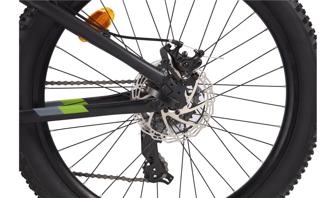 Fatbike MTB alu 24" 7 - speed Svart/Grøn - RX Sport