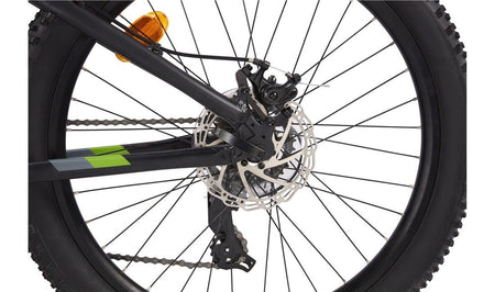 Fatbike MTB alu 24" 7 - speed Svart/Grøn - RX Sport