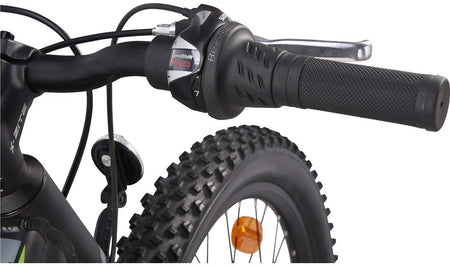 Fatbike MTB alu 24" 7 - speed Svart/Grøn - RX Sport