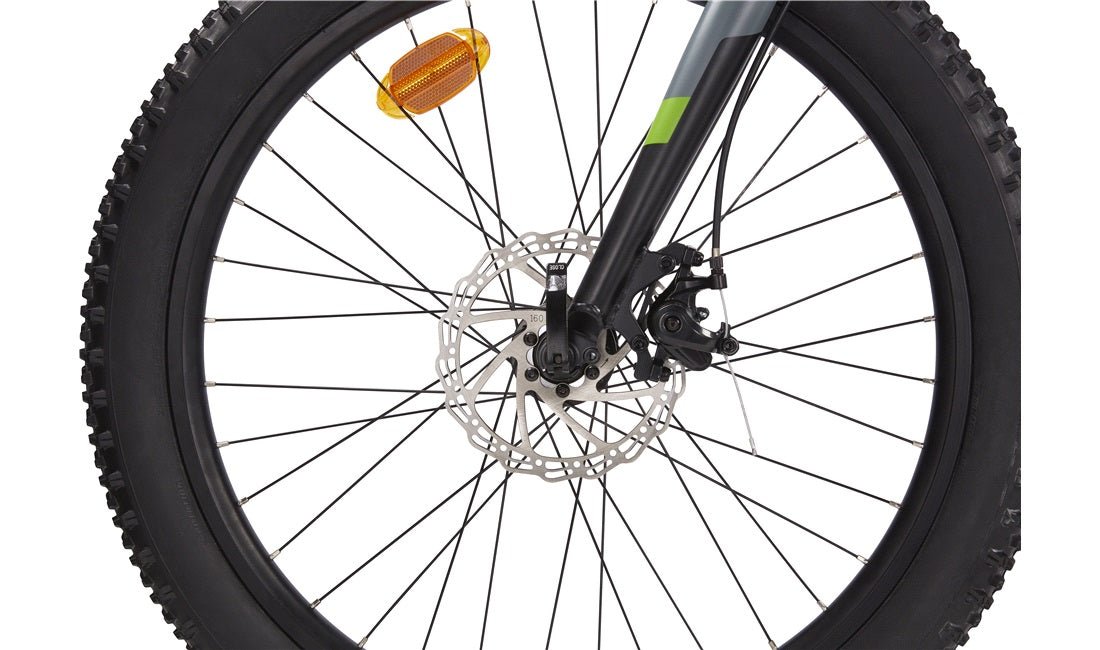 Fatbike MTB alu 24" 7 - speed Svart/Grøn - RX Sport