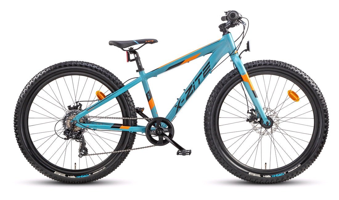 Fatbike MTB alu 26" 7 - speed blå/orange - RX Sport