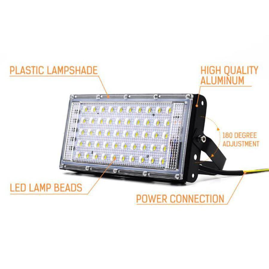 Vanntette LED-lys 50W