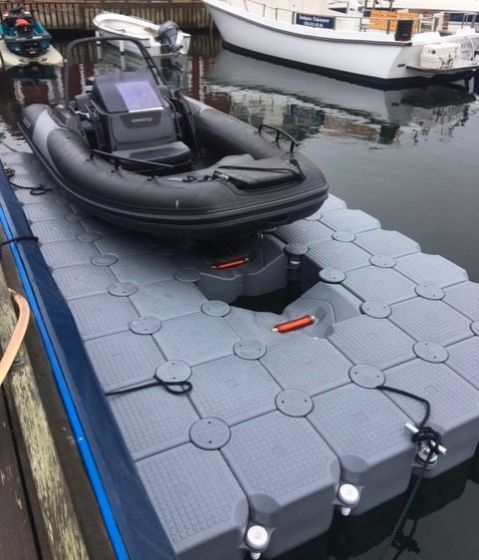 FlexiPort Båtbrygge 4, 450cm x 200cm, flytekapasitet 2606kg