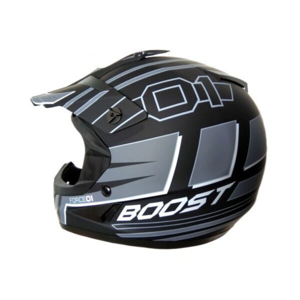 Boost Force 01 Hjelm Grå/Sort strl L