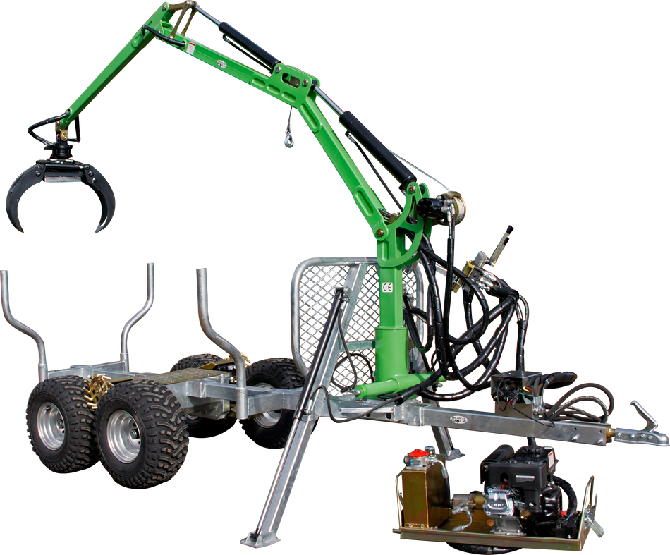 Hydraulisk timmervogn